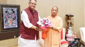 कृषि मंत्री गणेश जोशी ने उत्तर प्रदेश के मुख्यमंत्री योगी आदित्यनाथ से की शिष्टाचार भेंट